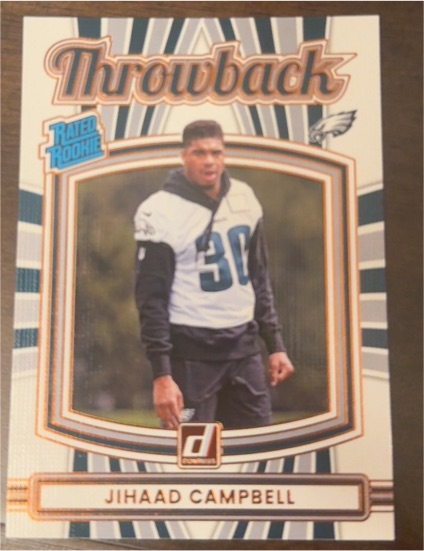 2025 Donruss #1 Jihaad Campbell Throwback — front