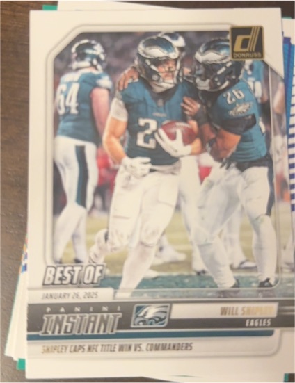 2025 Donruss Best of Instant #INS-WSY Will Shipley — front