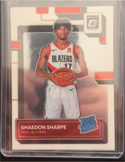 2022-23 Panini Donruss Optic #249 Shaedon Sharpe Rated Rookie — front