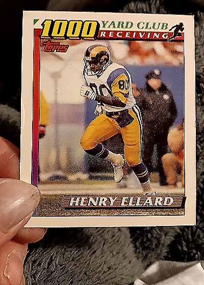 1991 Topps 1000 Yard Club #4 Henry Ellard — front
