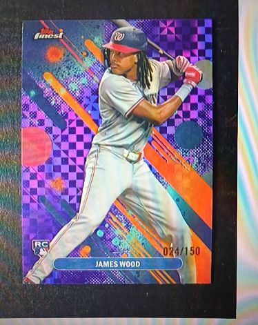 2025 Topps Finest #100 James Wood — front