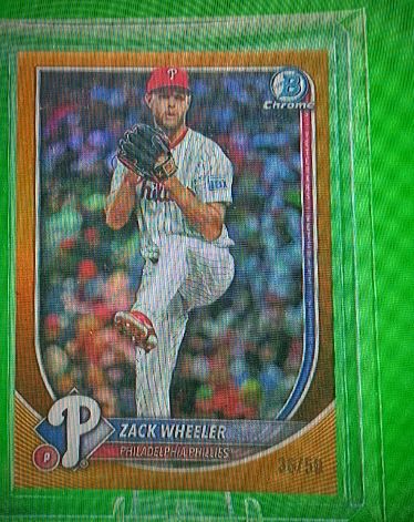 2025 Bowman Chrome #72 Zack Wheeler — front