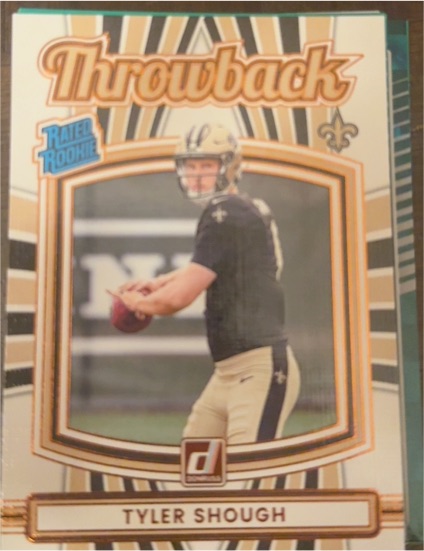 2025 Panini Donruss #21 Tyler Shough Throwback Rated Rookie — front