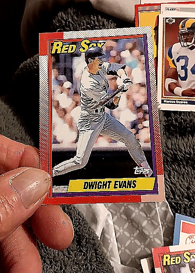 1990 Topps #375 Dwight Evans — front
