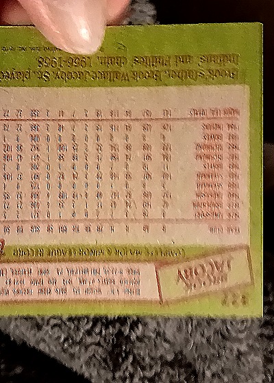 1985 Topps #327 Brook Jacoby — back