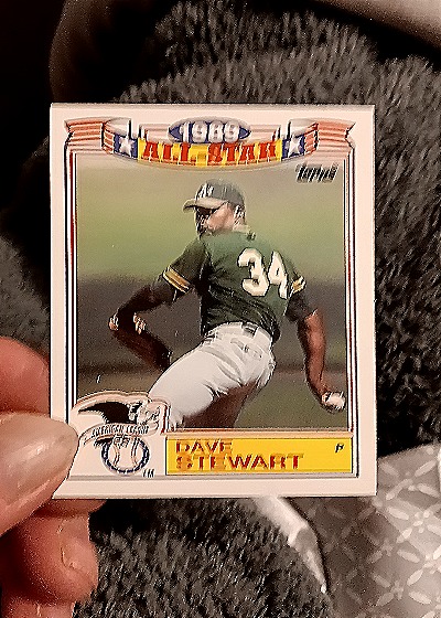 1989 Topps All-Star Game Commemorative Set #21 Dave Stewart — front