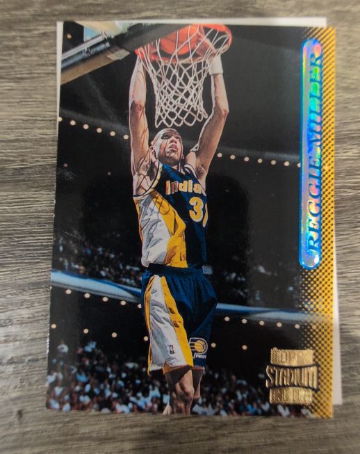 1996-97 Topps Stadium Club #105 Reggie Miller — front