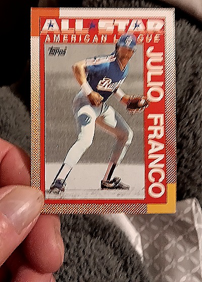 1990 Topps All Star American League #386 Julio Franco — front