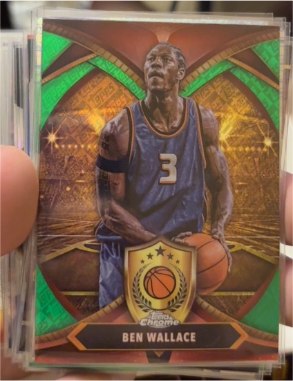 2024-25 Topps Chrome #BOD-20 Ben Wallace Ball of Duty Pistons — front
