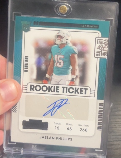 2021 Panini Contenders Rookie Ticket Jaelan Phillips — front