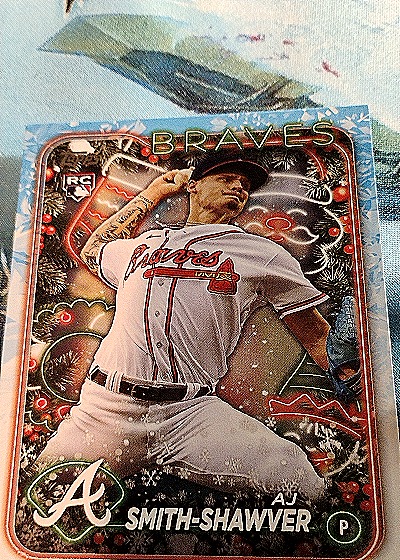 2024 Topps Holiday #H23 AJ Smith-Shawver — front