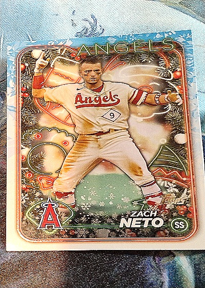 2024 Topps Holiday #H157 Zach Neto — front