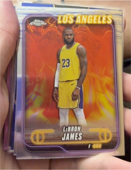 2024-25 Topps Chrome #22 LeBron James — front