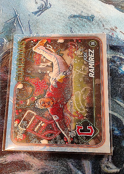 2024 Topps Holiday #H148 Jose Ramirez — front
