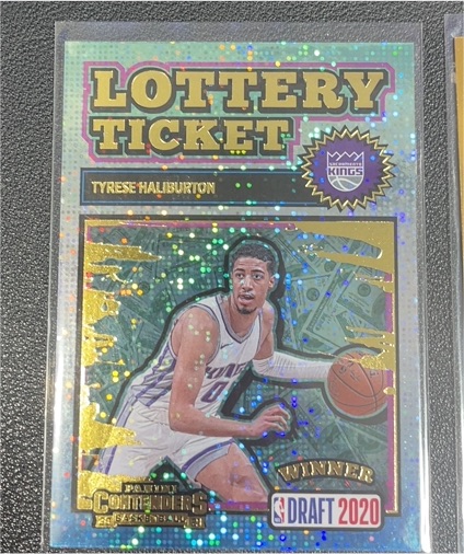2020-21 Panini Contenders Lottery Ticket #12 Tyrese Haliburton — front