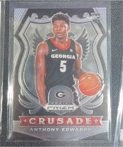2020-21 Panini Prizm Draft Picks #81 Anthony Edwards Crusade — front