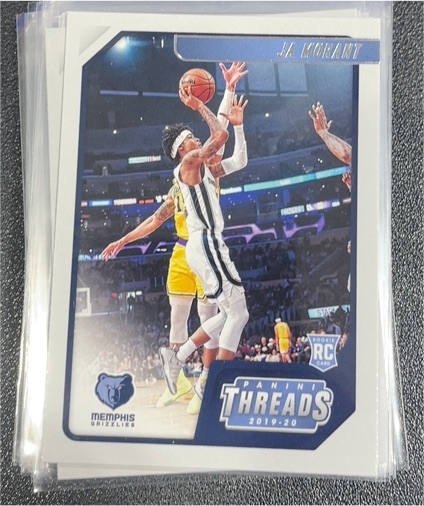 2019-20 Panini Chronicles #84 Ja Morant Threads Rookie Card — front