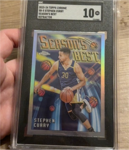 2023-24 Topps Chrome #SB-5 Stephen Curry Season's Best — front