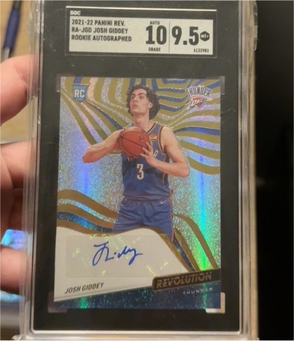 2021-22 Panini Revolution #RA-JGD Josh Giddey Rookie Autographed — front