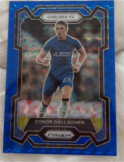 2023-24 Panini Prizm Soccer EPL Pink Mosaic #191 Conor Gallagher - Chelsea — front