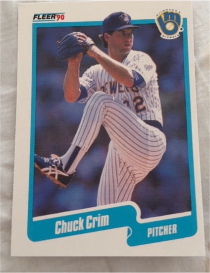 1990 Fleer #319 Chuck Crim — front