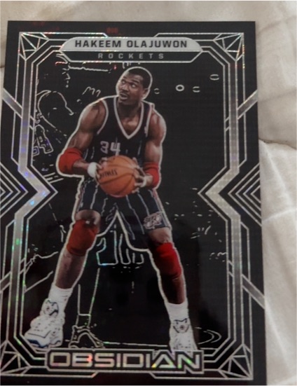 2021-22 Panini Obsidian #147 Hakeem Olajuwon — front