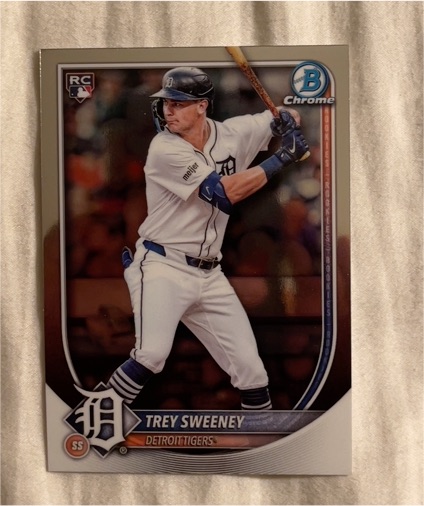 2025 Bowman Chrome #25 Trey Sweeney — front