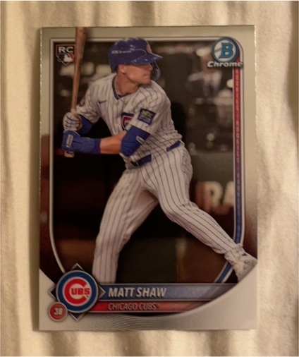 2025 Bowman Chrome #46 Matt Shaw — front