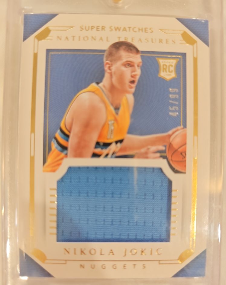 2015 Panini National Treasures Super Swatches #Nikola Jokic — front