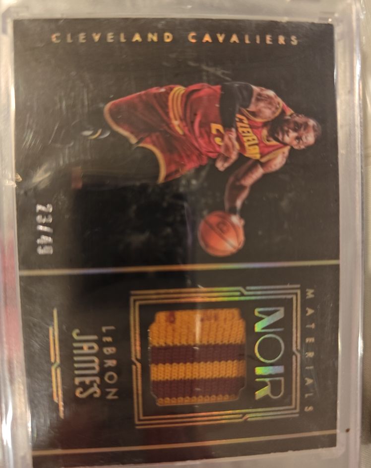 2016-17 Panini Noir Materials #231 LeBron James — front