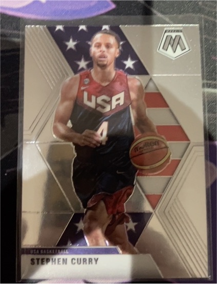 2019-20 Panini Mosaic #260 Stephen Curry USA Basketball — front