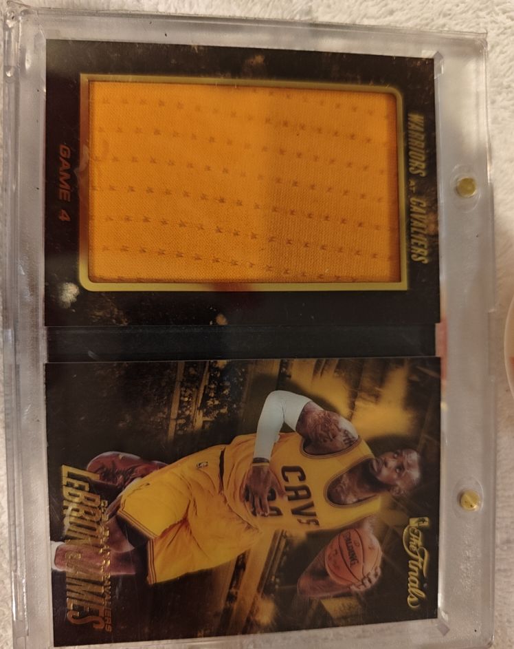 2015-16 Panini Preferred Finals Game 4 LeBron James Jumbo Game-Used Jersey — front