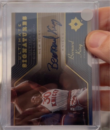 2004-05 Upper Deck Ultimate Collection Ultimate Signatures #US-BK Bernard King — front