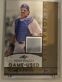 2024 Leaf In The Game Used Memorabilia Mike Piazza Game-Used — front