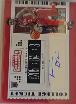2019 Panini Contenders Draft Picks #121 Terence Davis — front