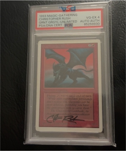 1993 Magic: The Gathering Granite Gargoyle Christopher Rush — front