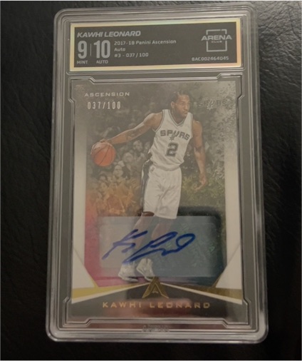 2017-18 Panini Ascension #3 Kawhi Leonard — front