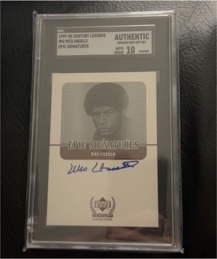1999 Upper Deck Century Legends Epic Signatures #WU Wes Unseld — front