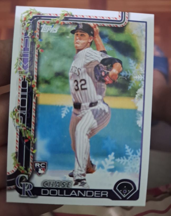 2025 Topps Holiday #H130 Chase Dollander — front