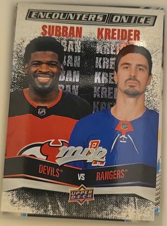 2022-23 Upper Deck MVP #EI-14 P.K. Subban / Chris Kreider Encounters on Ice — front