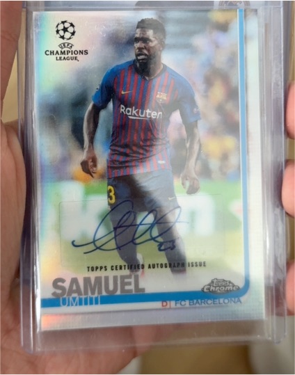 2018-19 Topps Chrome UEFA Champions League #23 Samuel Umtiti — front