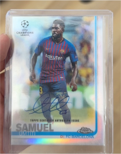2018-19 Topps Chrome UEFA Champions League #69 Samuel Umtiti — front