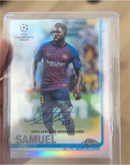 2018-19 Topps Chrome UEFA Champions League #23 Samuel Umtiti — front