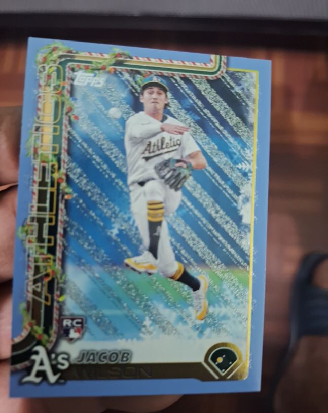 2025 Topps Holiday #H4 Jacob Wilson — front