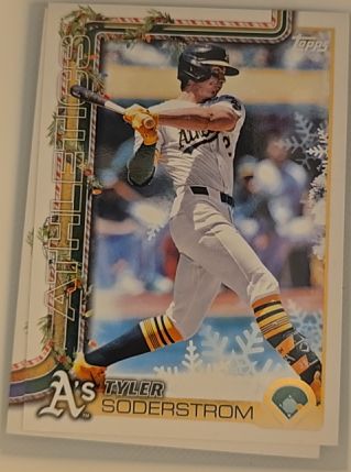 2025 Topps Holiday #H72 Tyler Soderstrom — front