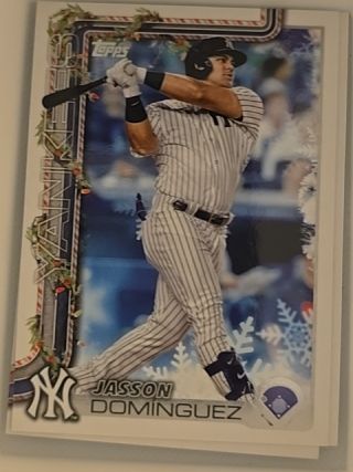 2025 Topps Holiday #H10 Jasson Dominguez — front
