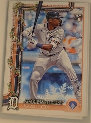 2025 Topps Holiday #H31 Justyn-Henry Malloy — front