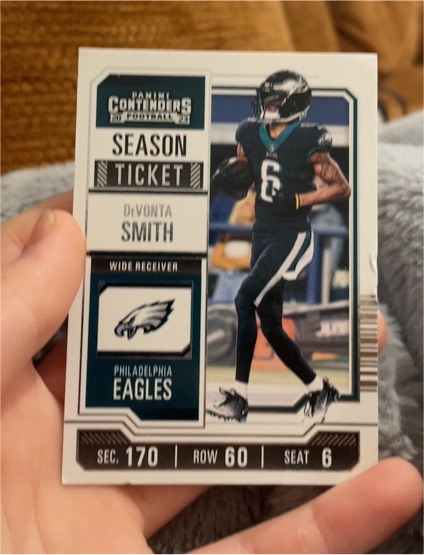 2023 Panini Contenders Season Ticket #79 DeVonta Smith — front
