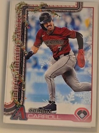 2025 Topps Holiday #H158 Corbin Carroll — front