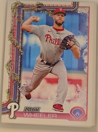 2025 Topps Holiday #H179 Zack Wheeler — front